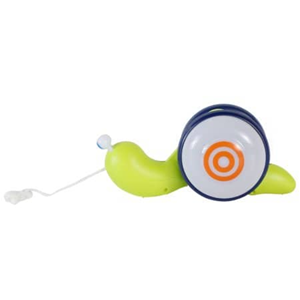 حلزون موزیکال طناب دار سبز pull - along snail toy -اسباب بازی